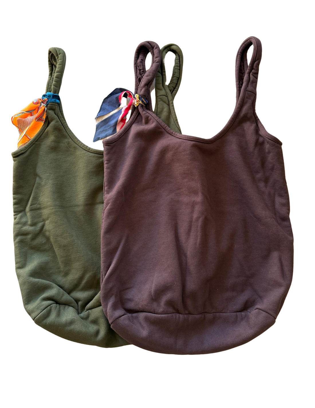 THE SOFT SACK w/ Vintage Scarf Scrunchie